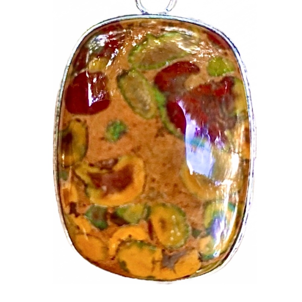 Bamboo Jasper Pendant.
